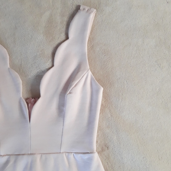 Lulu's Work of Heart Midi Light Pink Bodycon Dress - Picture 3 of 8